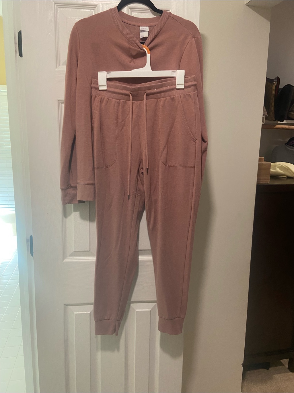 Stars Above Mauve Pink Cozy Track Joggers